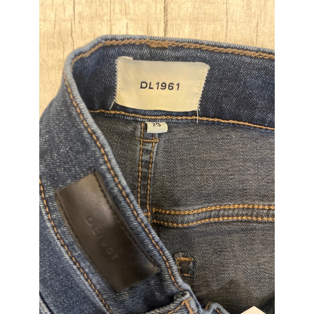 DL1961‎ Bridget Boot High Rise Raw Hem Jeans Indigo Blue Size 29